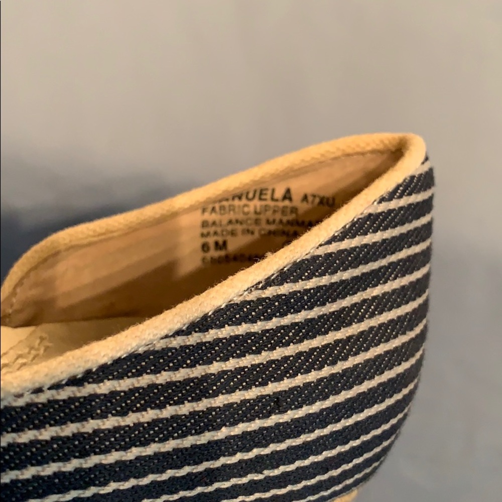 MUDD “Manuela” Open Toe Shoes size 6M Blue White - Picture 6 of 8